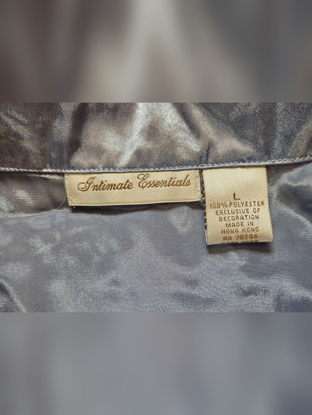 NWT Intimate Essentials Womens Blue Button Up Long Sleeve Sleepshirt Size L - Picture 6 of 13